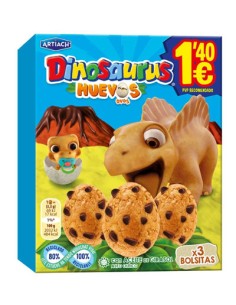 ARTIACH/DINOSAURUS HUEVOS 105 GRS. 1,40E 12 UND.