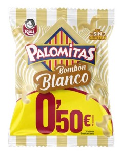 RISI/0,50E PALOMITAS BOMBON BLANCO 30GR. X 30 UND.