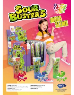 COOL/SOUR BUSTERS MEGA SLIME 16 UND. C/8