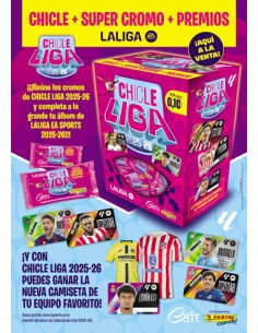 PANINI/CHICLE LIGA 2025/2026 150 UND. 0,10E C/16