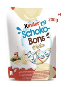FERRERO/KINDER SCHOKOBONS WHITE 200 GRS. C/18