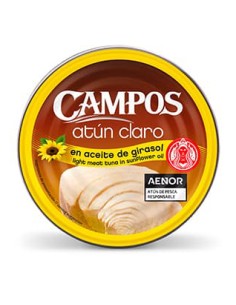 CAMPOS/ATUN CLARO ACEITE GIRASOL 160 GR. X 12 UND.