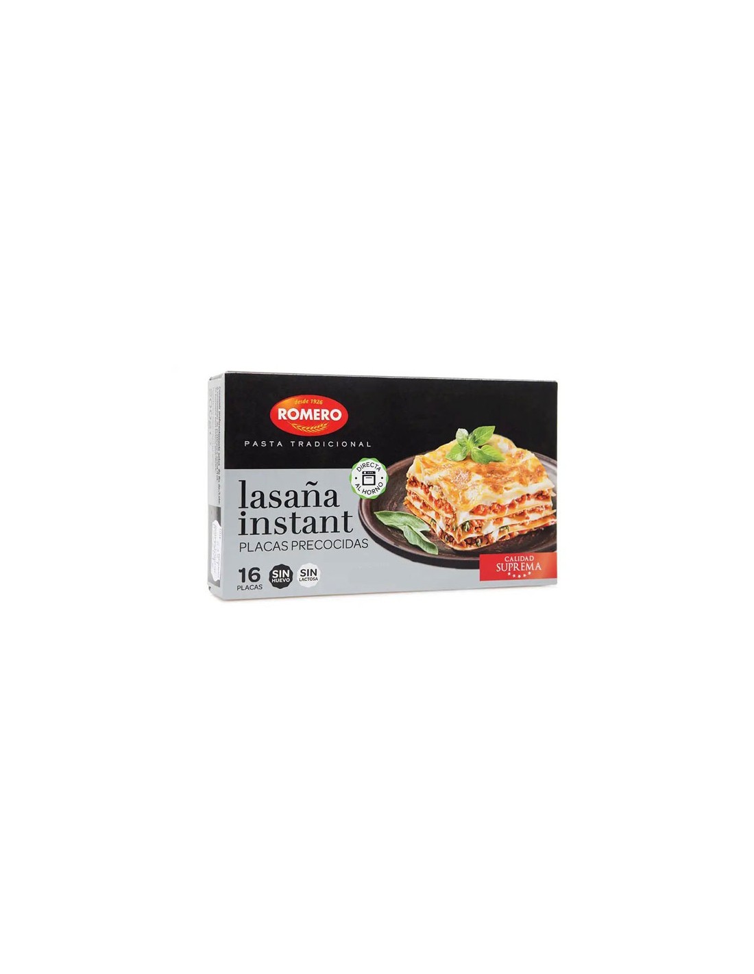 ROMERO/LASAÑA LISTA HORNEAR 250 GRS. X 24 UND.
