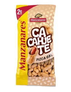 MANZ/CACAHUETE CASCARA SAL 10 UND. X 170 GRS.