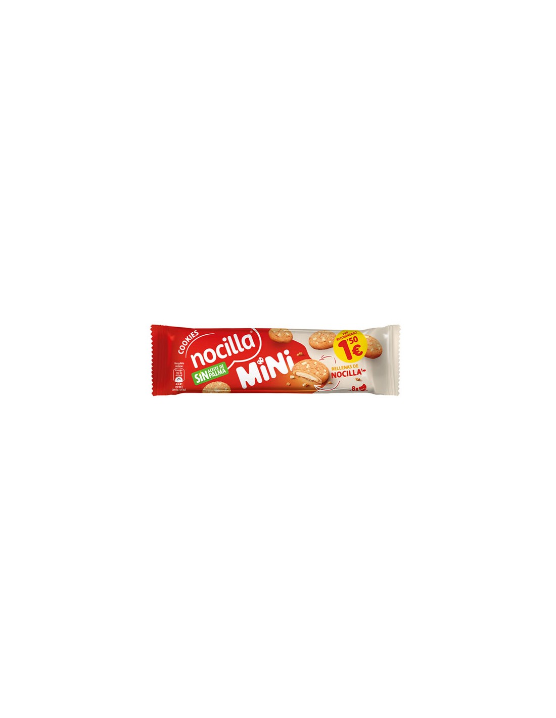 IDILIA/NOCILLA MINI COOKIE BLANCA 1,50E X 12 UND.