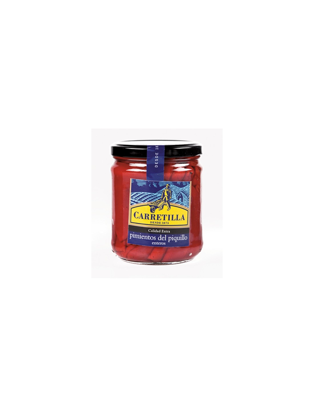 CARRETILLA/FRASCO PIQUILLO ENTERO 225 GRS. X 12 U.