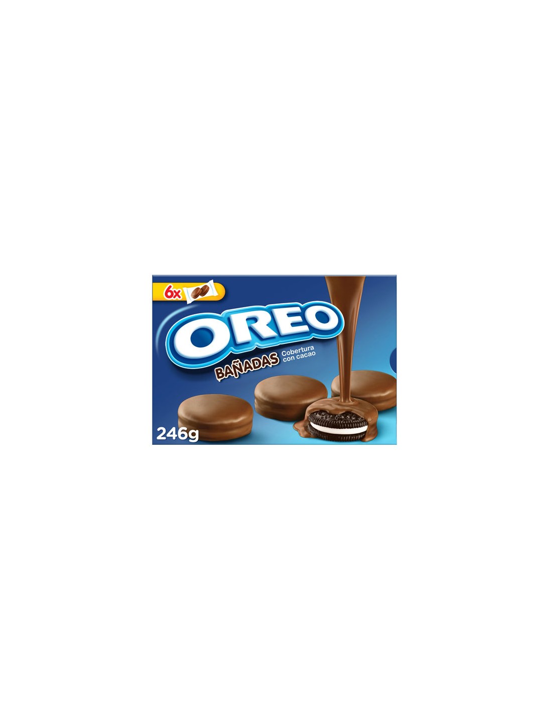 MOND/OREO BAÑADAS LECHE  246 GRS. X 10 UND.