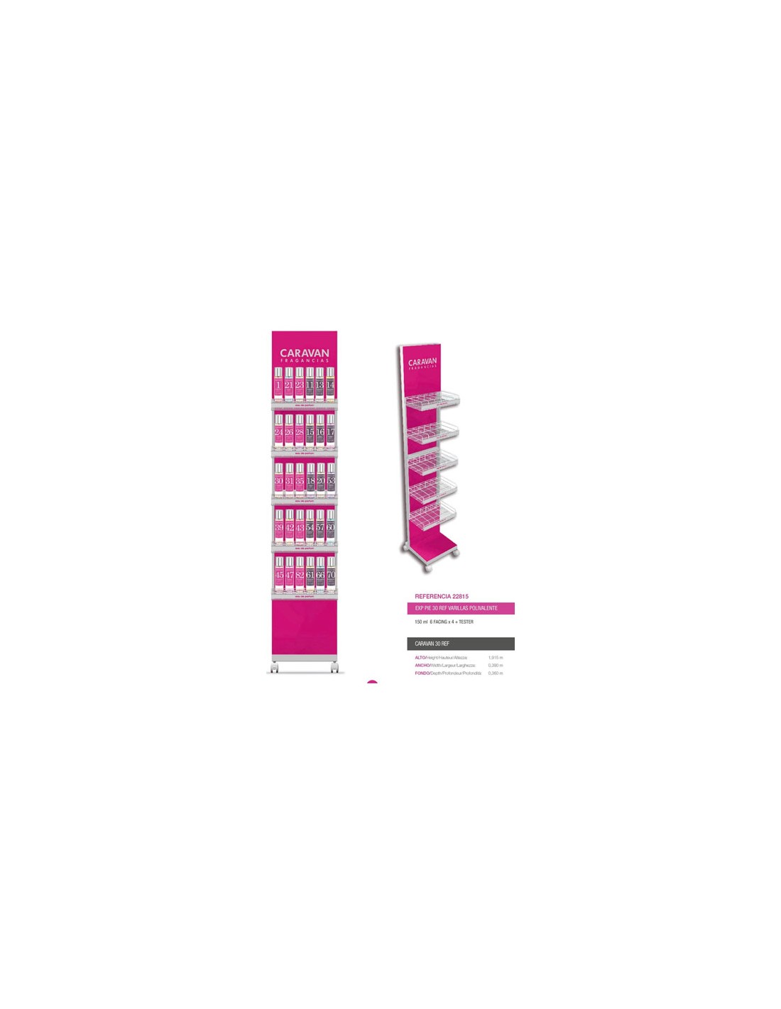 EXPOSITOR GASOLINERAS CARAVAN 90 UND.