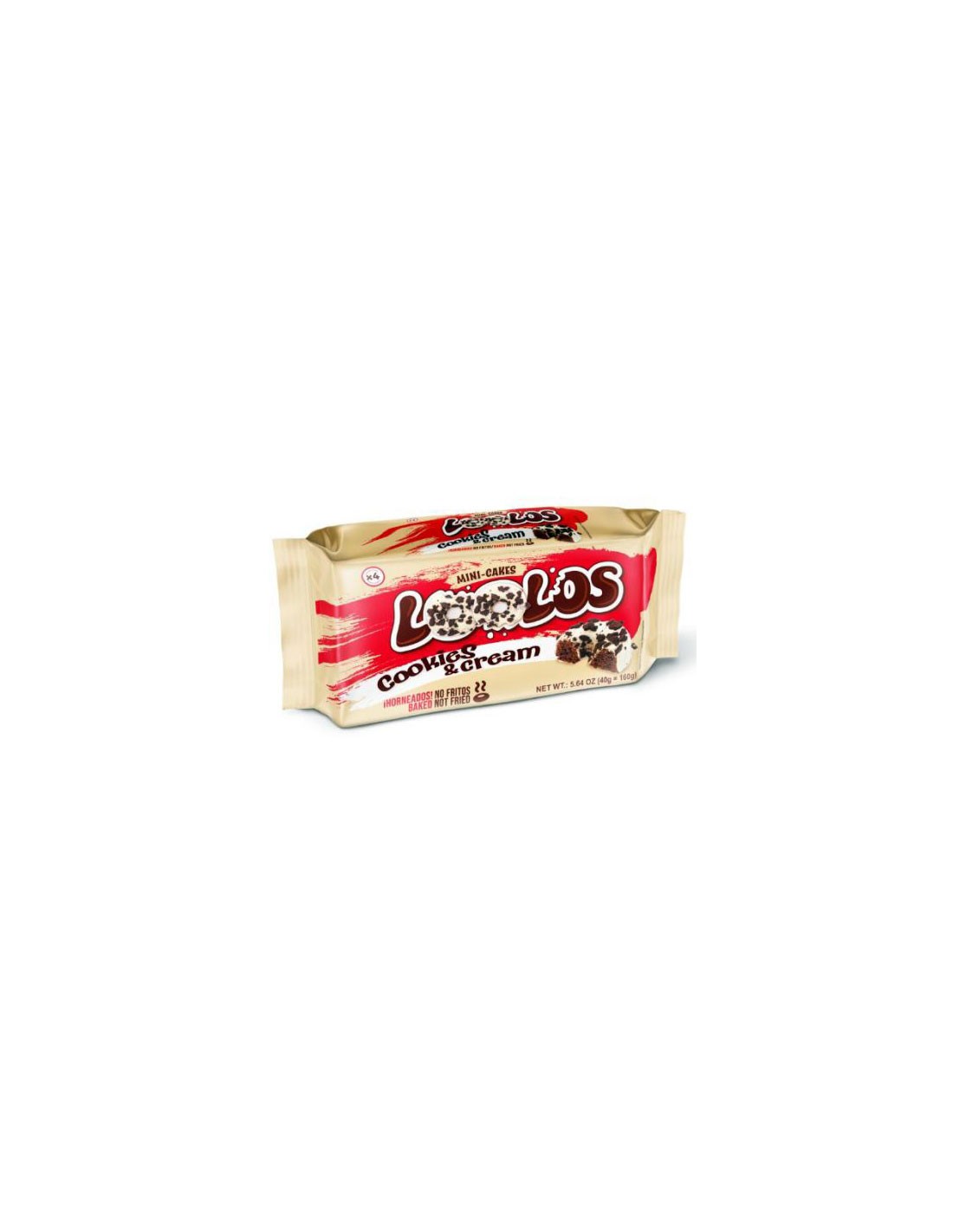 LOOLOS COOKIES AND CREAM 160 GRS. X 10 UND.
