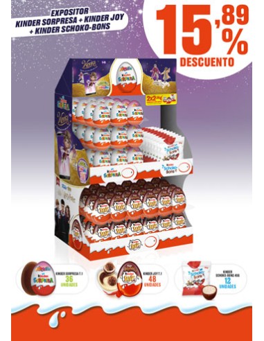 FERRERO/EXPOSITOR SORPRESA/JOY/SCHOKOBONS 15,89%