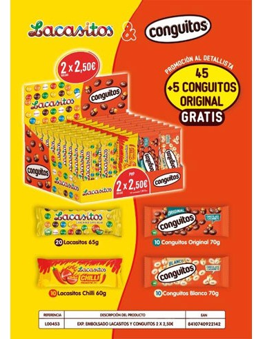 LACASA/EXP. EMBOLSADOS LACASITOS CONGUITOS 2X2,50