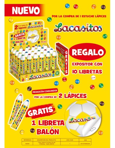 LACASA/LOTE LAPIZ LACASITOS + LIBRETAS GRATIS