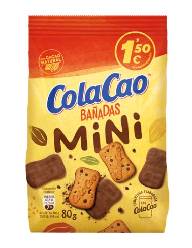 IDILIA/MINI GALLETA BAÑADA 80 GRS. 1,50 12 UND.