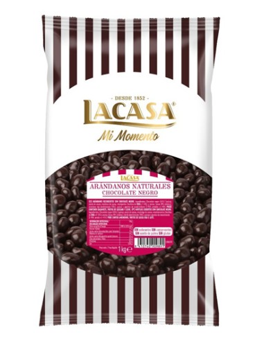 LACASA/KG. ARANDANOS CHOCO NEGRO C/3