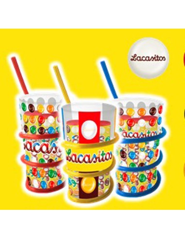 LACASA/VASO LACASITOS PAJITA 4 TUBOS 12 UND.