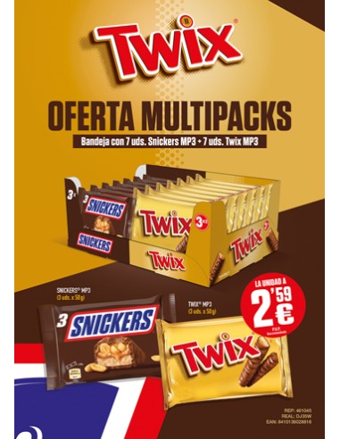 MARS/CAJA MIXTA BARRAS CHOCO 14 UND. 2,59  (CONV)