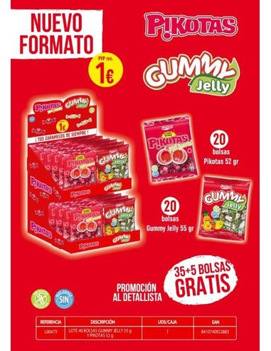 LACASA/EXPOSITOR GUMMY-PIKOTAS 35+5  1