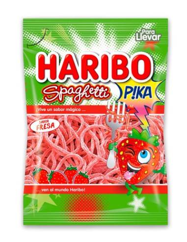 HARIBO/SOLAPA SPAGUETI FRESA 18X75 GRS.