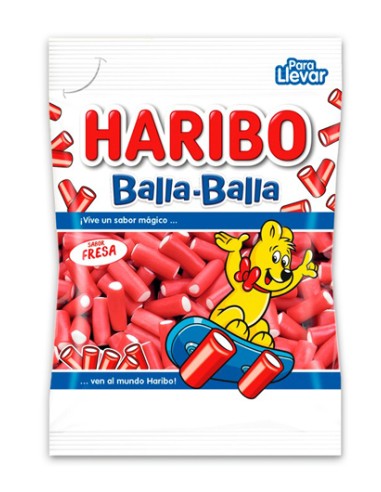 HARIBO/SOLAPA FRESA BALLA 18X100 GRS.