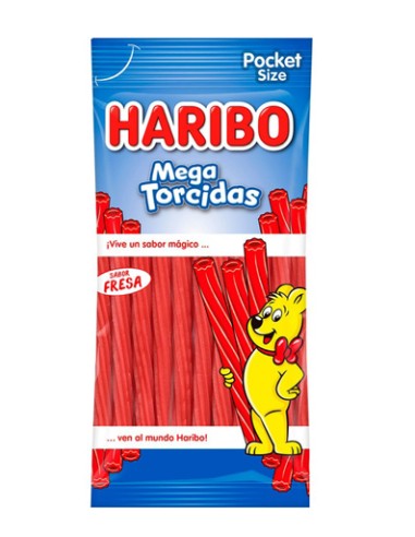 HARIBO/SOLAPA TORCIDA FRESA  18 X 75 GRS.