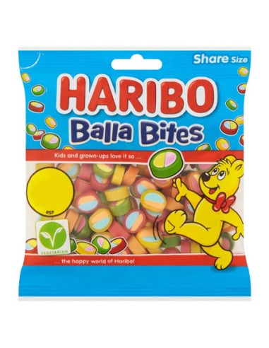 HARIBO/SOLAPA BALLA BITES 18 X 100 GRS.