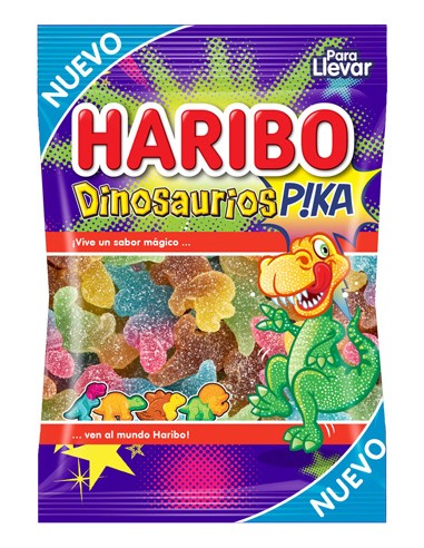 HARIBO/SOLAPA DINOSAURIOS PIKA 18 X 100 GRS.