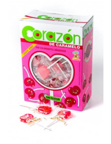 CERDAN/PIRULETA CORAZON CEREZA 110 UND. C/6