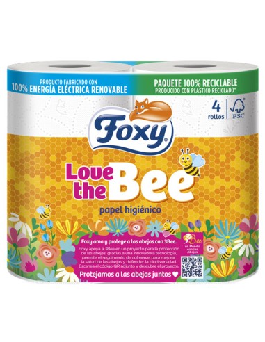 FOXY/LOVE THE BEE 4 ROLLOS (7 UND)