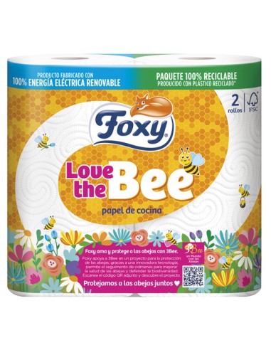 FOXY/LOVE THE BEE 2 ROLLOS  (14 UND)