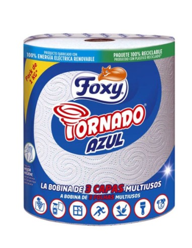 FOXY/BOBINA TORNADO AZUL 6 UND.