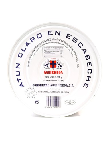 AGUIRREOA/ATUN CLARO ESCABECHE R0-1800 C/8