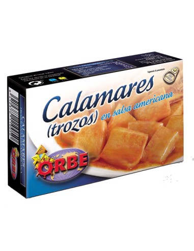 ORBE/CALAMARES SALSA AMERICANA OL-120 10 UND.