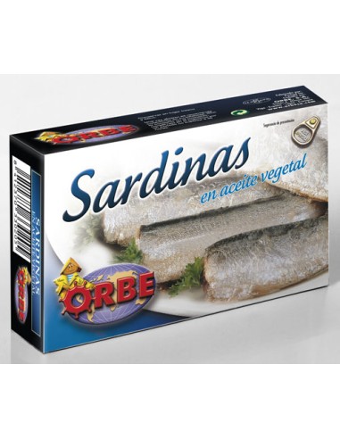 ORBE CAJA SARDINA ACEITE 10 UND.  RR-125