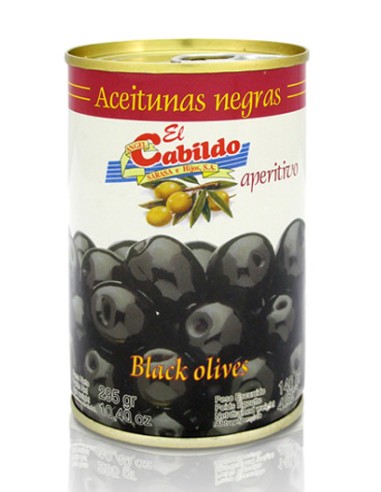 CABILDO/LATITA ACEITUNAS NEGRAS 240/260 12 UND.