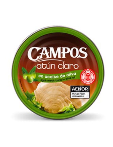 CAMPOS/ATUN CLARO ACEITE OLIVA 160 GRS. C/32