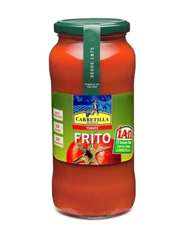 CARRETILLA/FRASCO TOMATE FRITO 580 GRS. X 12 UND.