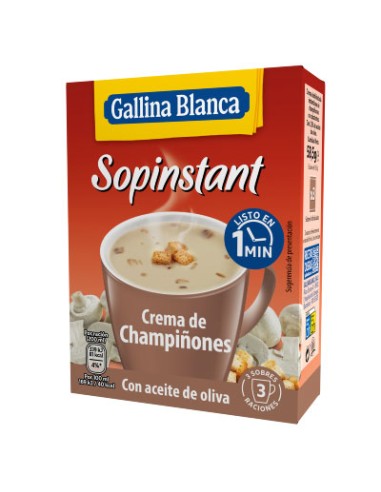 SOPINSTANT CREMA CHAMPIÑONES 10 UND.