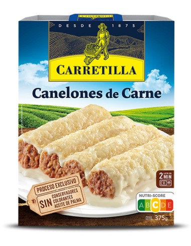 CARRETILLA/CANELONES DE CARNE 10 X 375 GRS.