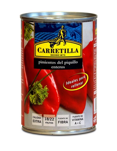 CARRETILLA/LATA PIQUILLO ENTERO 18/22 12 X 360 GR.