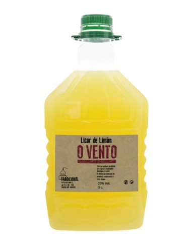 O VENTO PET LICOR LIMON 3 LITRSO 25º C/4