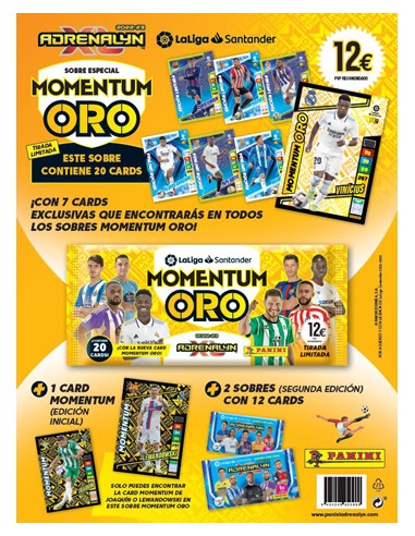 PANINI/ADRENALYN MOMENTUM ORO 2024 12  C/24