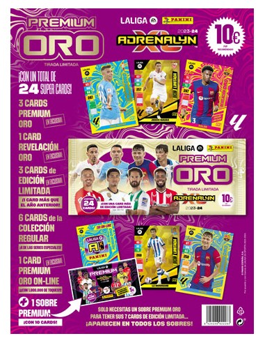 PANINI/CARTON 1 S/PREMIUM ORO ADRENALYN 23/24 10