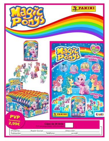 PANINI/3D MAGIC PONYS 2,99 24 UND.