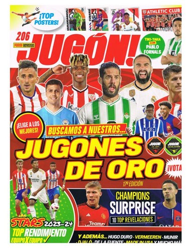 PANINI/REVISTA JUGÓN Nº 206 4,99 5 UND.