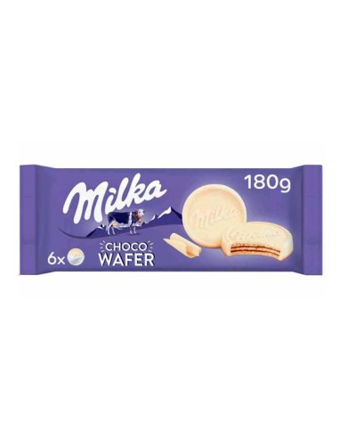 MOND/MILKA CHOCO WAFER BLANCO 180 GR. X 18 UND.