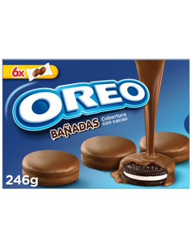 MOND/OREO BAÑADAS LECHE  246 GRS. X 10 UND.