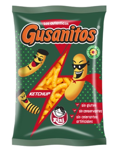 RISI/FAMILIAR GUSANITOS KETCHUP 85 GRS. X 8 UND.