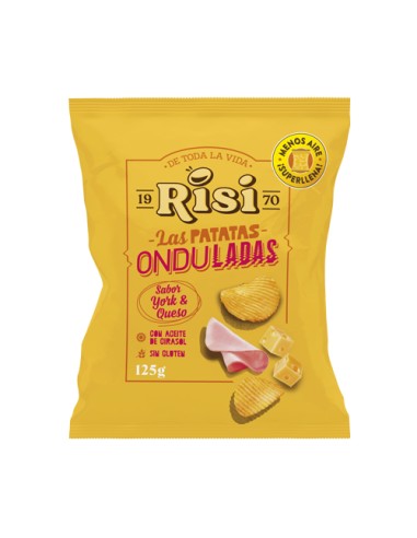 RISI/FAMILIAR ONDULADA YORK QUESO 125 GRS. X 9 UN.