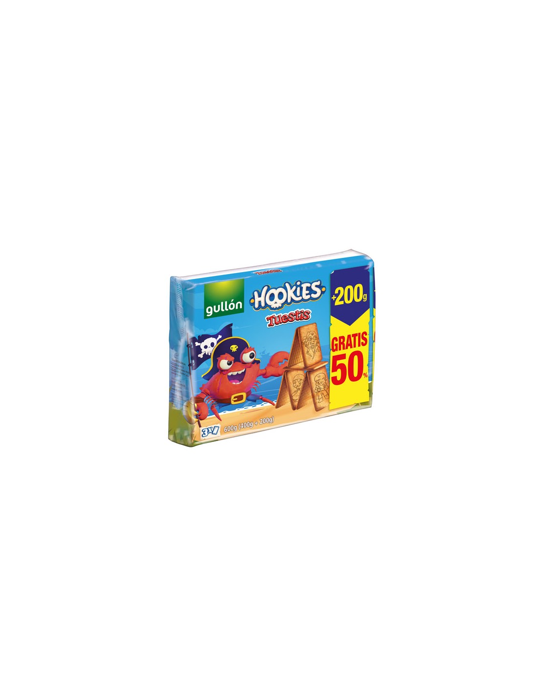 GULLON/HOOKIES TUESTIS 400GR +200GR GRATIS  14 UN.