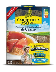 CARRETILLA/PIM. PIQ. ENTERO RELLENO CARNE 10X280GR